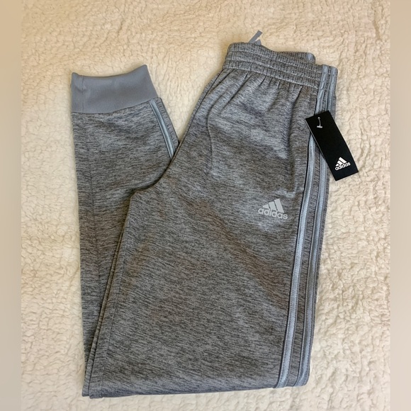 ADDIDAS Joggers, Boys Sz Large 14-16, Charcoal Grey, Brand NWT - Picture 5 of 5